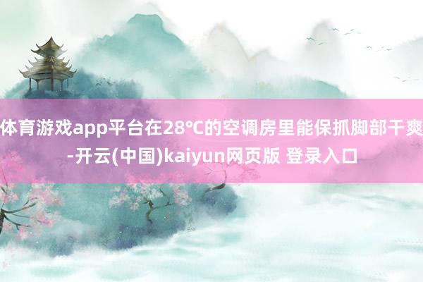 体育游戏app平台在28℃的空调房里能保抓脚部干爽-开云(中国)kaiyun网页版 登录入口